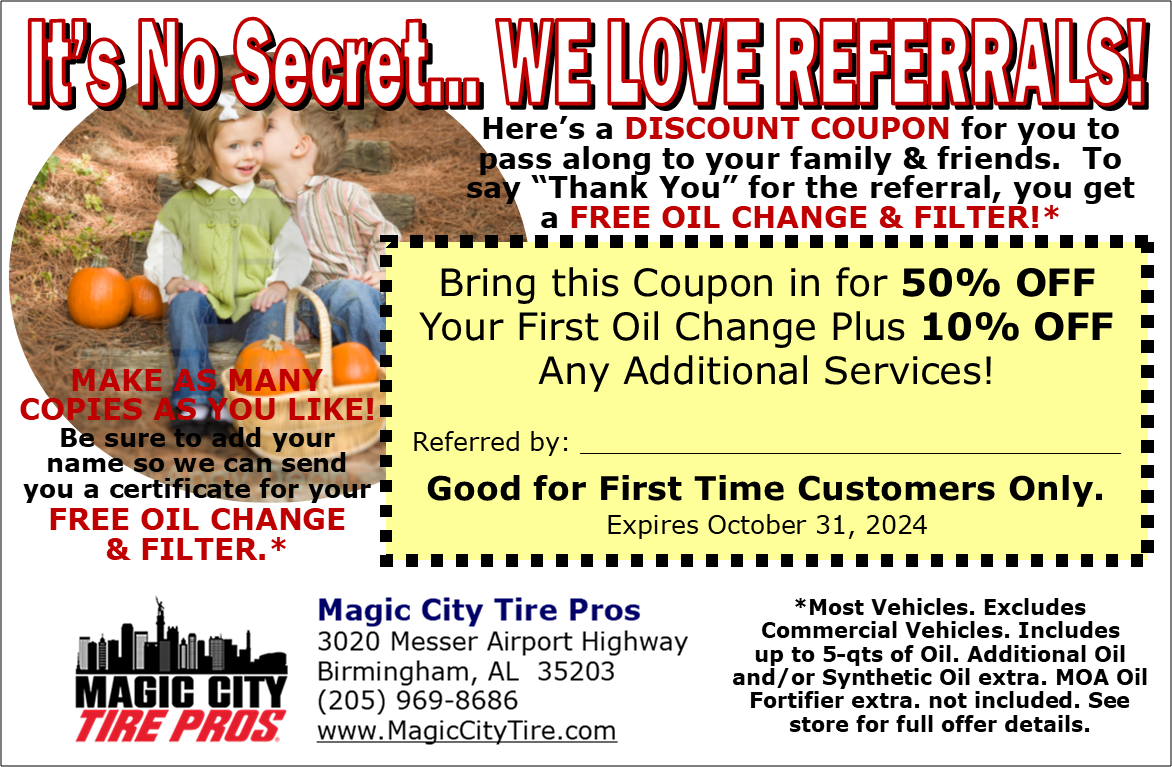 Referrals special - Magic City Tire & Service